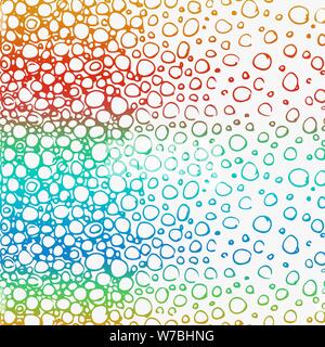 Nahtlose doodle grafische Muster. Hand Textur auf bunten verschwommenen Hintergrund gezeichnet. Hand Made Hintergrund. Im Vektor gemacht Stock Vektor