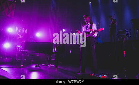 Kopenhagen, Dänemark. 05 Aug, 2019. Der britische Sänger, Songwriter und Musiker Blutorange führt ein Live Konzert bei Vega in Kopenhagen. (Foto: Gonzales Foto/Nikolaj Bransholm/Alamy Live News). Stockfoto