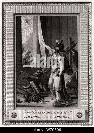 "Die Transformation von Arachne in eine Spinne', 1775. Artist: W Walker Stockfoto