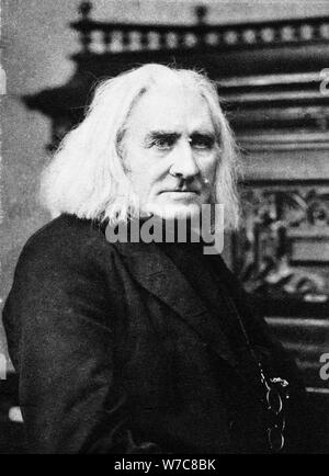 Franz Liszt, ungarischer Pianist und Komponist, aus dem späten 19. Jahrhundert. Artist: Unbekannt Stockfoto