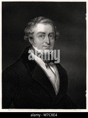 Sir Robert Peel, der britische Premierminister, 19. Artist: W Holl Stockfoto
