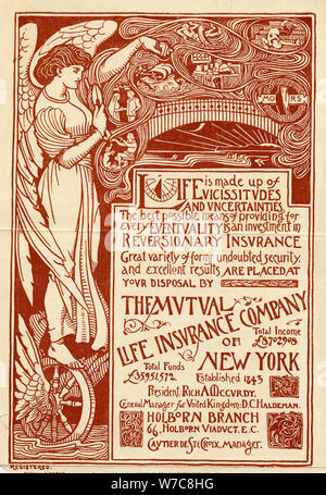 Die Mutual Life Insurance Company, New York, 19. Artist: Unbekannt Stockfoto