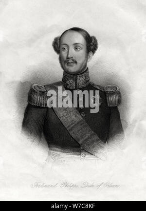 Ferdinand-Philippe (1810-1842), Prinz Royal von Frankreich, 19. Artist: Unbekannt Stockfoto