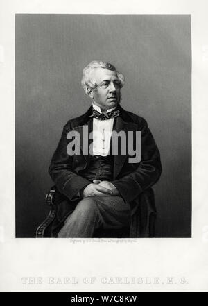 George William Frederick Howard, 7th Earl of Carlisle, britischer Politiker und Staatsmann, c 1880. Artist: DJ Pfund Stockfoto