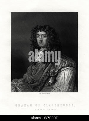 John Graham von Claverhouse, 1st Viscount Dundee (c.1648-1689), 19. Artist: Unbekannt Stockfoto