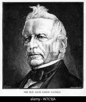 Louis-Joseph Papineau, (1786-1871), kanadischer Politiker und Rechtsanwalt, 19. Artist: Unbekannt Stockfoto