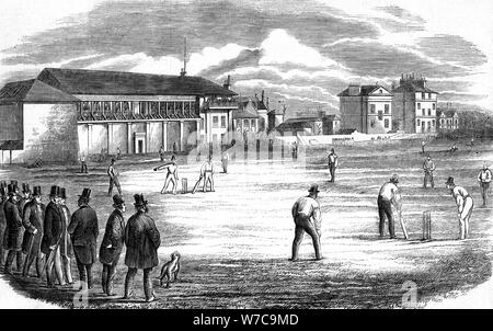 Lord's Cricket Ground, London, 1858. Artist: Unbekannt Stockfoto