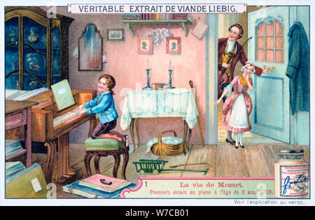 Wolfgang Amadeus Mozart im Jahr 1759 (1906). Artist: Anon Stockfoto