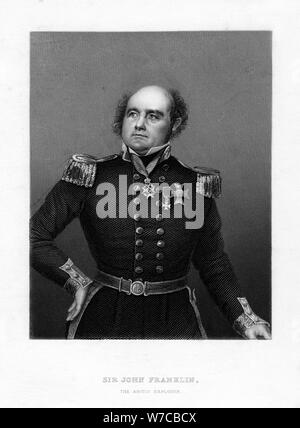 Sir John Franklin, englischen Kapitäns und Arctic Explorer, 19. Artist: Unbekannt Stockfoto