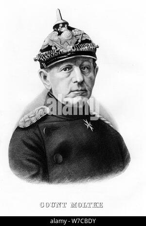 Helmuth Karl Bernhard von Moltke, Deutscher Feldmarschall, 19. Artist: Unbekannt Stockfoto