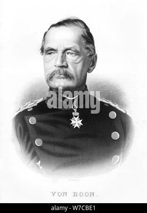 Albrecht Theodor Emil Graf von Roon, Preußischer Soldat und Politiker, Mitte bis Ende des 19. Jahrhunderts. Artist: W H Gibbs Stockfoto