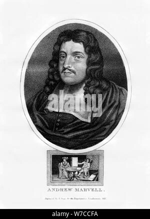 Andrew Marvell, Englisch metaphysischen Dichter, (1815). Artist: R Seite Stockfoto