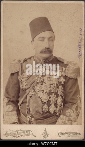 Sultan Abdülhamid II. (1842-1918), Kaiser der Osmanen, der Kalif der Gläubigen. Stockfoto