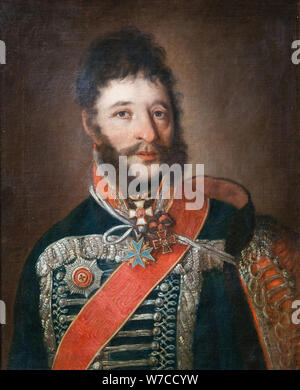 Portrait von Yakov Petrowitsch Kulnev (1763-1812). Stockfoto