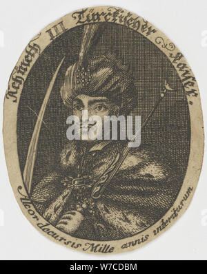 Sultan Ahmed III (1673-1736). Stockfoto