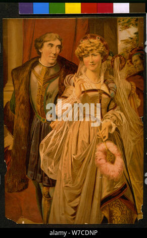 Henry Irving und Ellen Terry als Benedick und Beatrice im Spiel viel Lärm um Nichts von William Sh Stockfoto