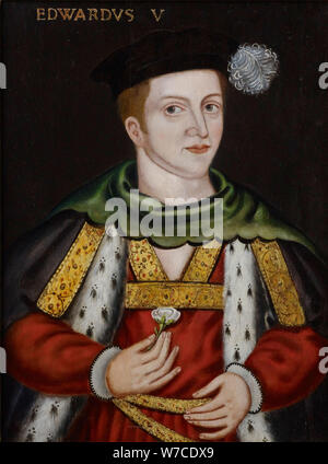 Porträt von König Edward V. von England (1470-1483). Stockfoto