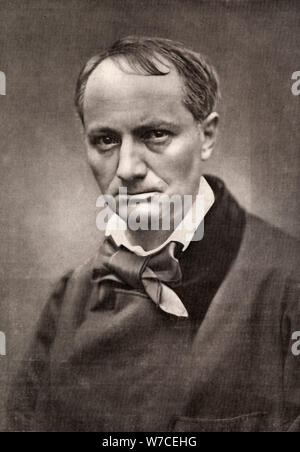 Charles Baudelaire, einflussreiche französische Dichter, Kritiker und Übersetzer, Mitte des 19. Jahrhunderts. Artist: Unbekannt Stockfoto