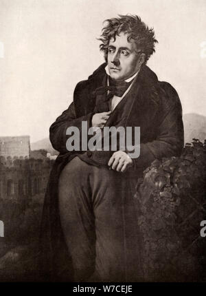 Francois-Rene, Vicomte de Chateaubriand, französischer Schriftsteller und Diplomat, Anfang des 19. Jahrhunderts. Artist: Anne-Louis Girodet de Roussy-Trioson Stockfoto