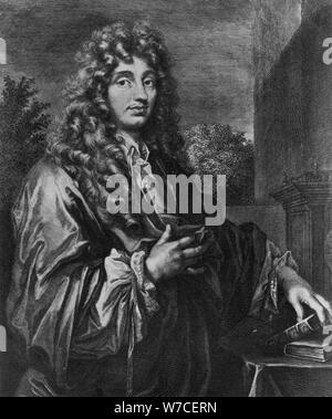 Christiaan Huygens, niederländischer Physiker, c 1670. Artist: Unbekannt Stockfoto