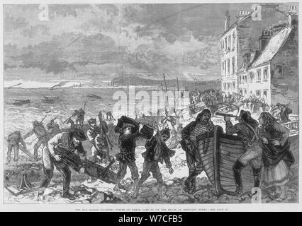 Tay Bridge disaster, Schottland, 28. Dezember 1879. Artist: CR Stockfoto