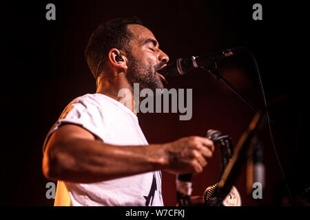 Kopenhagen, Dänemark. 05 Aug, 2019. Die schwarzen Samen, die Neuseeland Reggae Band, führt ein Live Konzert bei Vega in Kopenhagen. (Foto: Gonzales Foto/Alamy leben Nachrichten Stockfoto