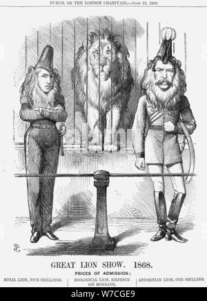 "Große Lion Show', 1868. Artist: John Tenniel Artist: Unbekannt Stockfoto