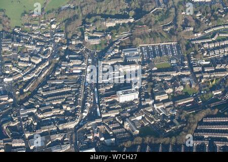 Stadtzentrum am Markttag, Skipton, North Yorkshire, 2014. Schöpfer: Historisches England Fotograf. Stockfoto