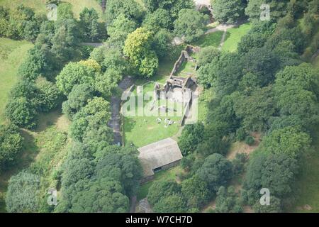 Ruinen von Wycoller Hall, in der Nähe von Trawden, Lancashire, 2014. Schöpfer: Historisches England Fotograf. Stockfoto