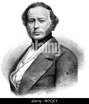 John Ericsson, Ingenieur, 1839. Artist: Unbekannt Stockfoto