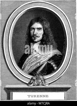 Henri de la Tour d'Auvergne, französischen militärischen Führer, c 1645. Artist: Unbekannt Stockfoto