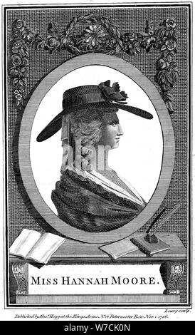 Hannah Mehr, Englisch Religionen Schriftsteller, Dichter und Dramatiker, c 1800. Artist: Unbekannt Stockfoto