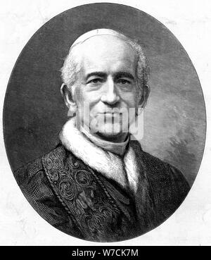 Papst Leo XIII (Vincenzo Giacchino Pecci 1810-1903), kurz nach seiner Wahl, 1878. Artist: Unbekannt Stockfoto