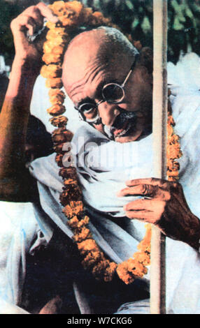 Mohondas Karamchand Gandhi (1869-1948), Indische nationalistischen Führer. Artist: Unbekannt Stockfoto