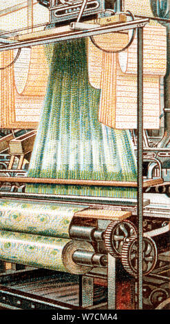 Ein Jacquard Webstuhl, 1915. Artist: Unbekannt Stockfoto