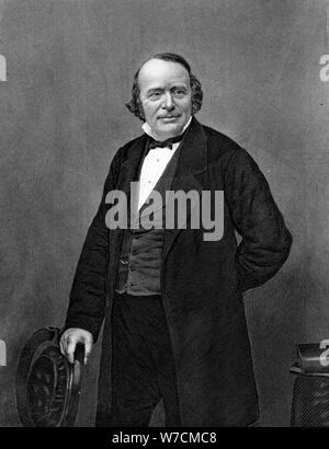 Louis Agassiz (1807-1873), Schweizer us-amerikanischer Naturforscher und Glaziologe, c 1860. Artist: Unbekannt Stockfoto