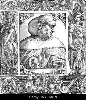 Albertus Magnus (c) 1200-1280 in Deutschland geborene Dominikanische Mönch, 16. Artist: Unbekannt Stockfoto