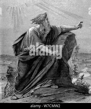 Moses, Prophet im Alten Testament, c 1860. Artist: Unbekannt Stockfoto