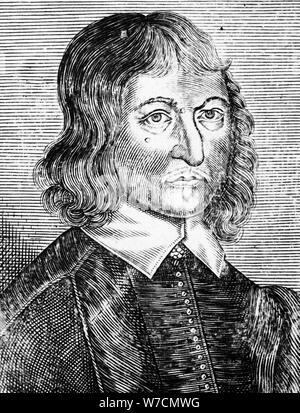 William Lilly (1602-1681), englischer Astrologin, 1673. Artist: Unbekannt Stockfoto