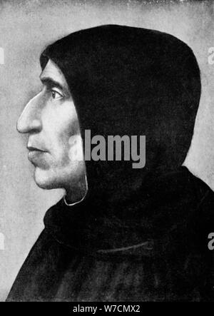 Girolamo Savonarola (1452-1498), italienische politische und religiöse Reformer. Artist: Unbekannt Stockfoto