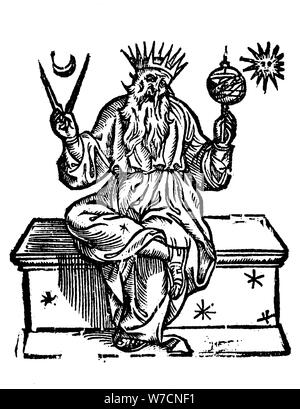 Ptolemäus (Claudius von Ptolemaeus), Alexandrinischen griechische Astronom und Geograph, 1618. Artist: Unbekannt Stockfoto