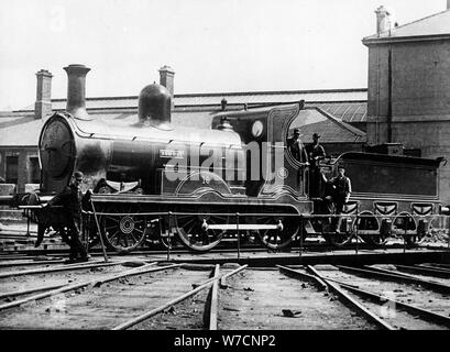 Midlands und Great Western Railway (Irland) 2-4-0 Lokomotive 'Rob Roy', 1873. Artist: Unbekannt Stockfoto