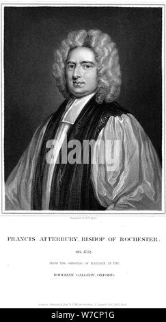 Francis Atterbury (1663-1732) Englischer Prälat, polemisch Schriftsteller und Redner, 1732. Artist: Unbekannt Stockfoto