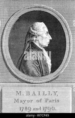 Jean Sylvain Bailly (1736-1793), französischer Astronom, Schriftsteller und Politiker. Artist: Unbekannt Stockfoto