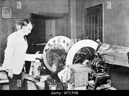 John Logie Baird (1888-1946), schottischer Elektroingenieur und Pionier des Fernsehens, 1920er Jahre. Artist: Unbekannt Stockfoto