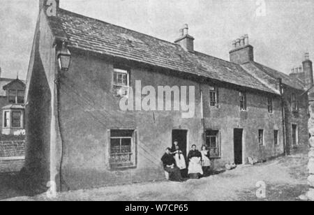 Geburtsort von JM Barrie (1860-1937), schottischer Schriftsteller und Dramatiker und, Kirriemuir, Angus, Schottland. Artist: Unbekannt Stockfoto