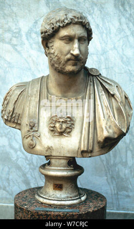 Hadrian, Römischer Kaiser von 117. Artist: Unbekannt Stockfoto