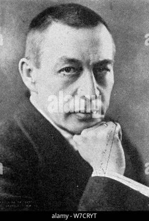 Sergei Rachmaninow (1873-1943), Russisch-amerikanische Komponist, Pianist und Dirigent. Artist: Unbekannt Stockfoto