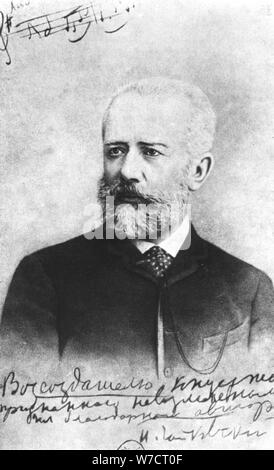 Peter Ilich Tchaikovsky, (1840-1893), russischer Komponist. Artist: Unbekannt Stockfoto