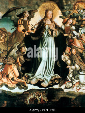 Himmelfahrt der Jungfrau, c 1491-1518. Artist: Vicente Gil Stockfoto